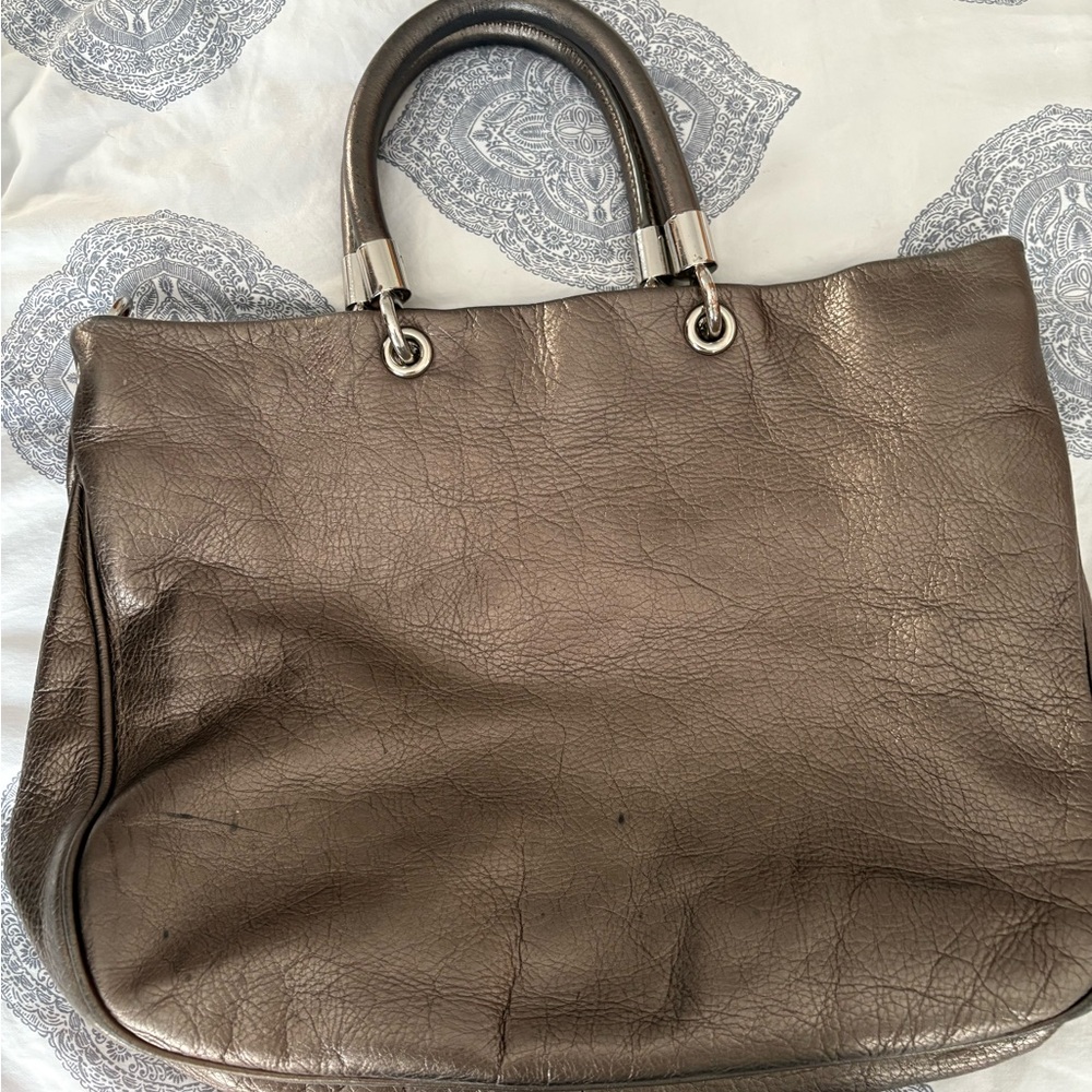 Marc Jacobs Metallic Leather Tote Bag - Picture 3 of 16